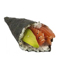 Pikante zalm handroll