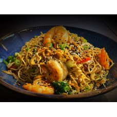 Wok Noedels Scampi